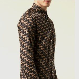 Billy Reid- Rosedale Fox Print Shirt Italy